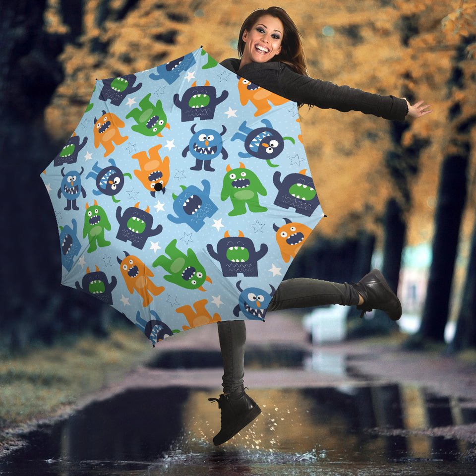 Alien Pattern Print Design 04 Umbrella
