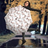 Bull Terrier Pattern Print Design 04 Umbrella