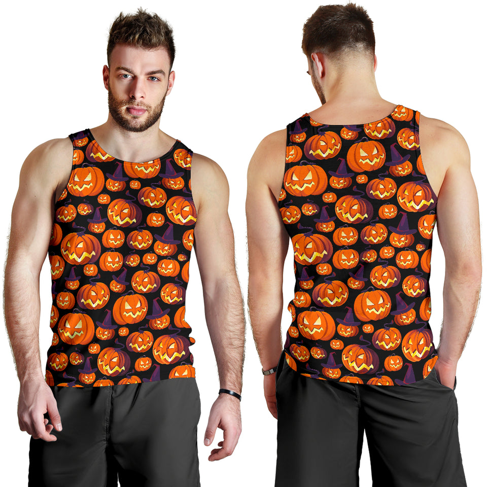 Halloween Pumpkin pattern Men Tank Top