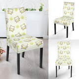 Cute Cartoon Frog Baby Pattern Dining Chair Slipcover