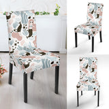 Cute Mermaid Pattern Dining Chair Slipcover