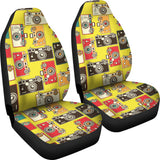 Camera Pattern Print Design 02 Universal Fit Car Seat Covers
