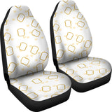 Bread Toast Pattern Print Design 01 Universal Fit Car Seat Covers