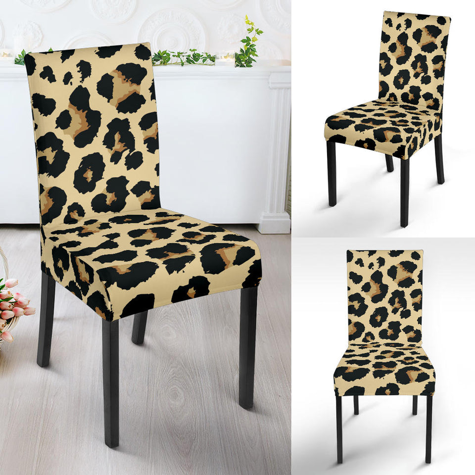 Leopard Print Design Pattern Dining Chair Slipcover