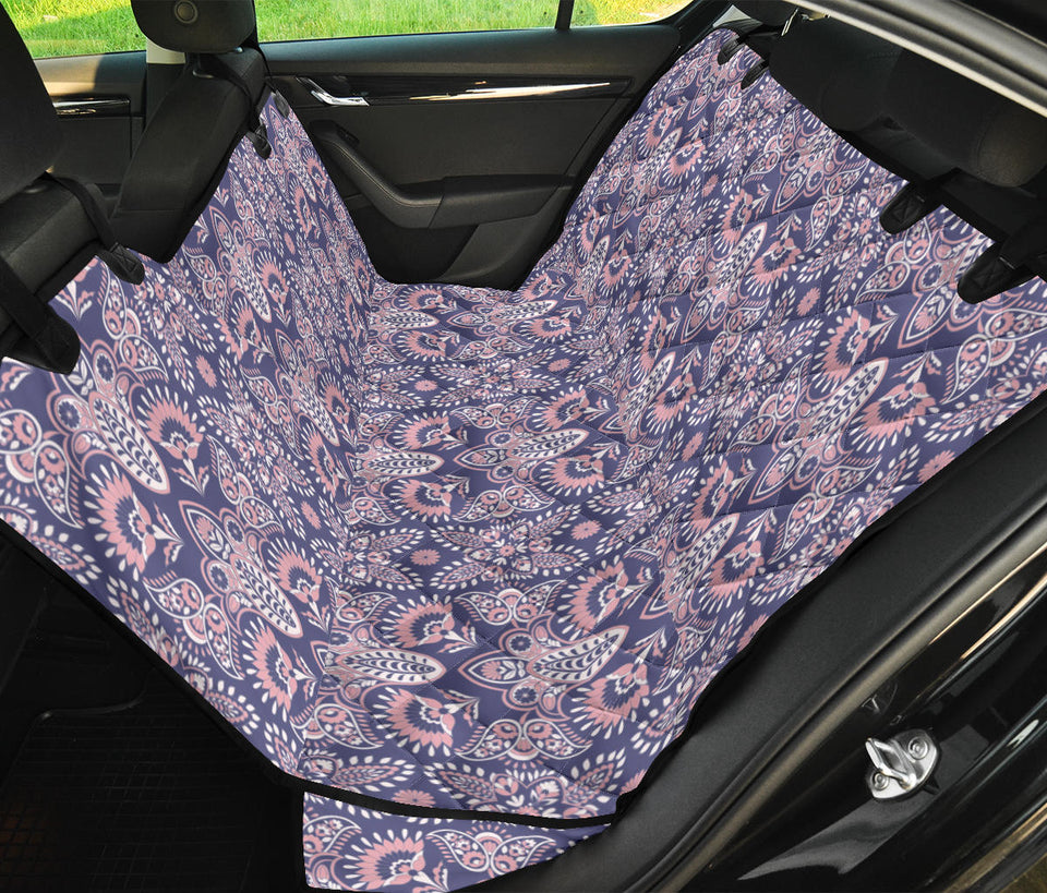 Indian Batik Style Pattern Dog Car Seat Covers