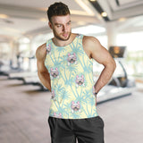 French bulldog hawaii blackground Men Tank Top