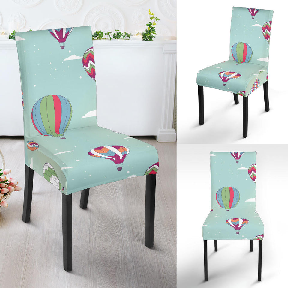 Hot Air Balloon Design Pattern Dining Chair Slipcover