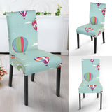Hot Air Balloon Design Pattern Dining Chair Slipcover