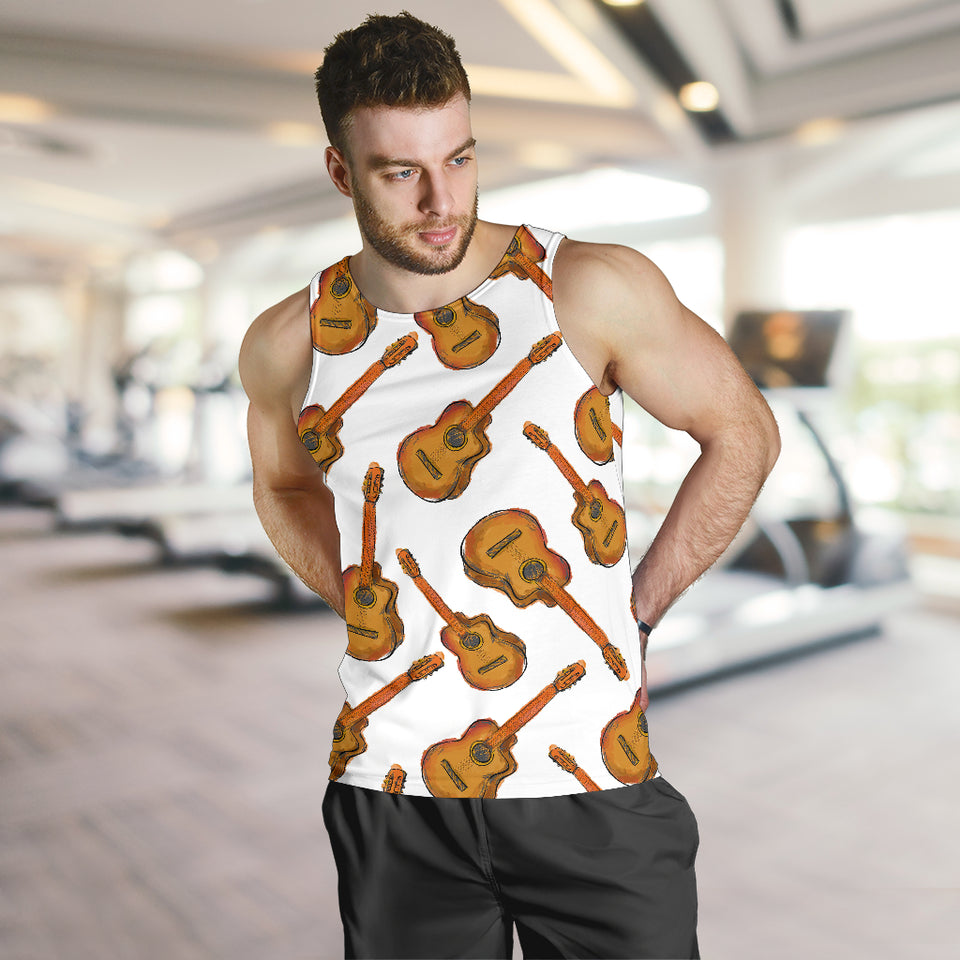 Paint Guitar Pattern Men Tank Top