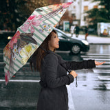 Colorful Orchid Flower Pattern Umbrella