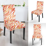 Fire Flame Watercolor Pattern Dining Chair Slipcover