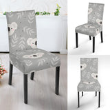 Cute Koala Leaves Pattern Dining Chair Slipcover