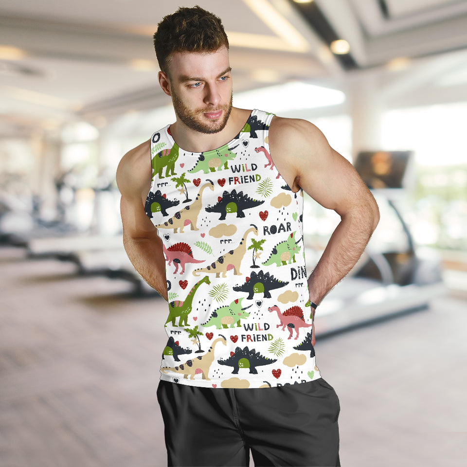 Cute dinosaurs pattern Men Tank Top