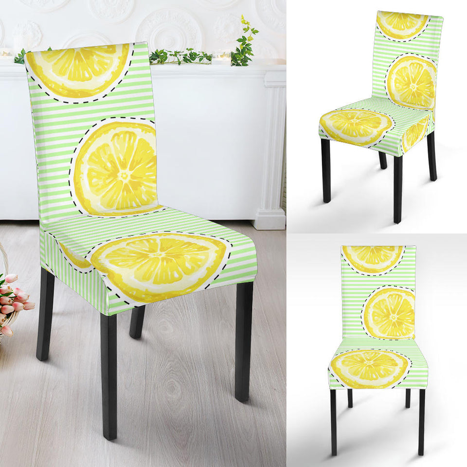 Slice Of Lemon Pattern Dining Chair Slipcover
