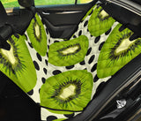 Kiwi Black Dot Background Dog Car Seat Covers