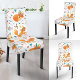 Cute Tribal Fox Pattern Dining Chair Slipcover