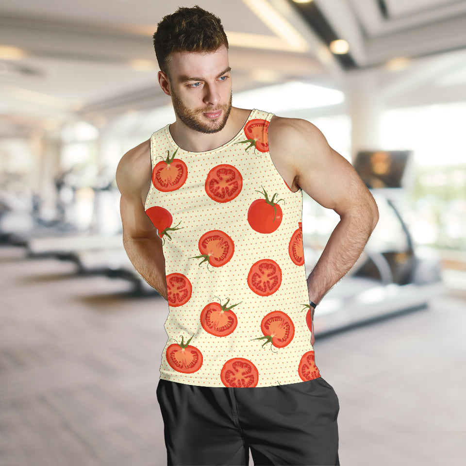 Tomato dot background Men Tank Top