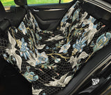 Japanese Crane Ornament Elements Dog Car Seat Covers