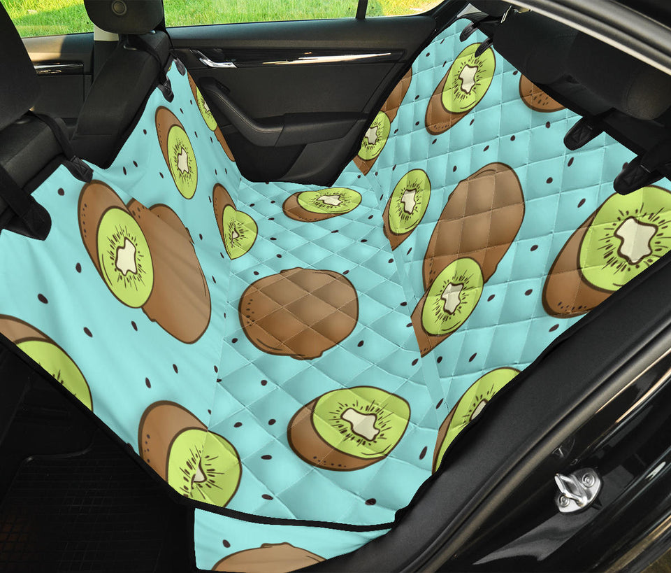 Kiwi Blue Background Dog Car Seat Covers