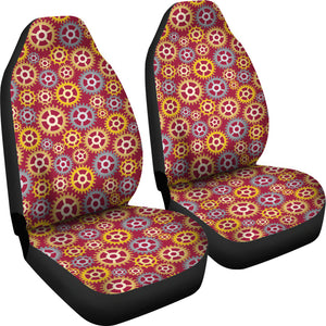 Gear Pattern Print Design 04 Universal Fit Car Seat Covers