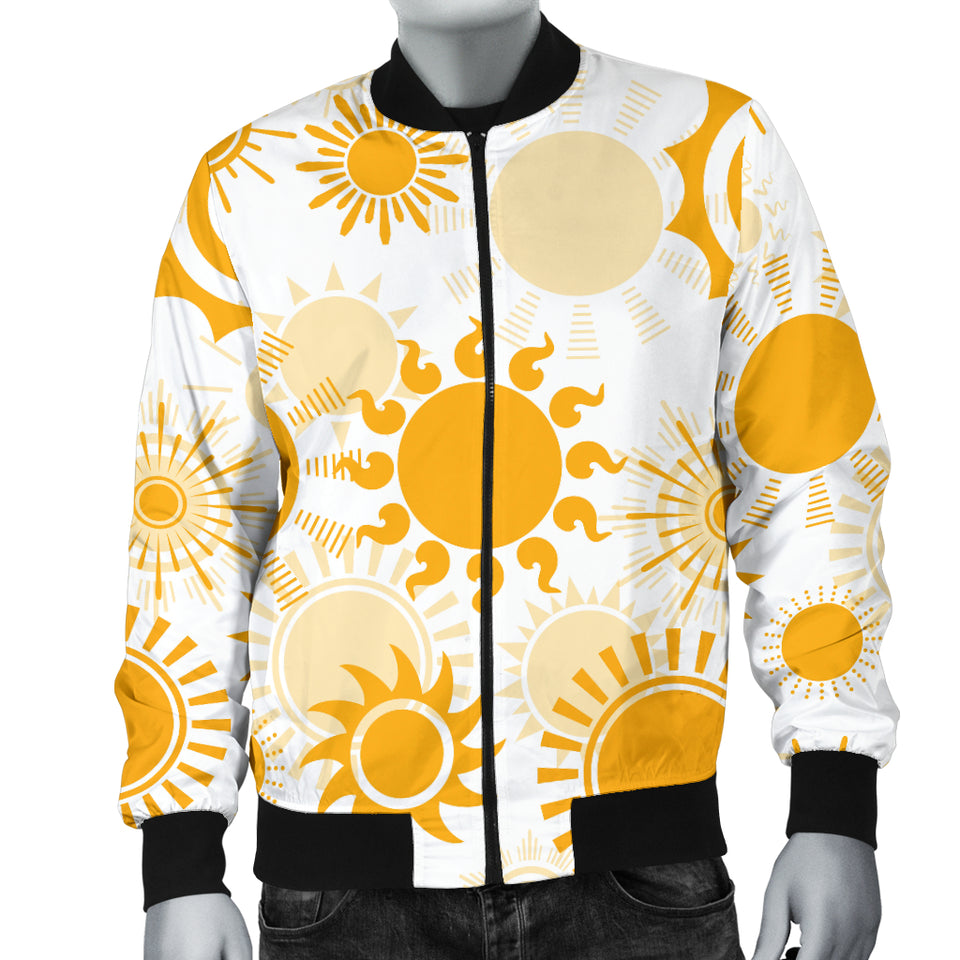 Sun Design Pattern Men'S Bomber Jacket