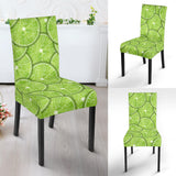 Slices Of Lime Pattern Dining Chair Slipcover