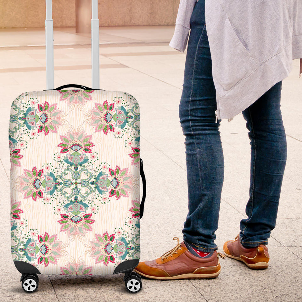 Square Floral Indian Flower Pattern Luggage Covers