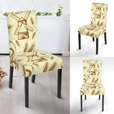 Windmill Wheat Pattern Dining Chair Slipcover