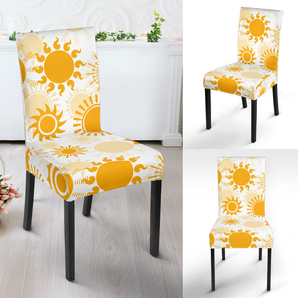 Sun Design Pattern Dining Chair Slipcover