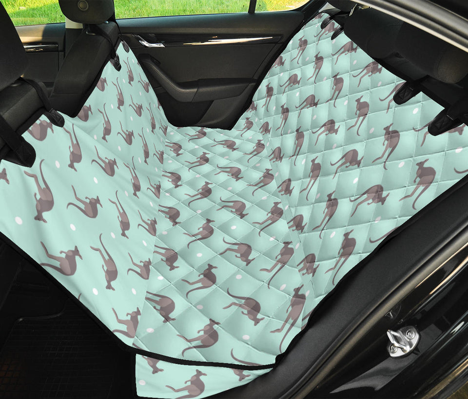 Kangaroo Pattern Background Dog Car Seat Covers