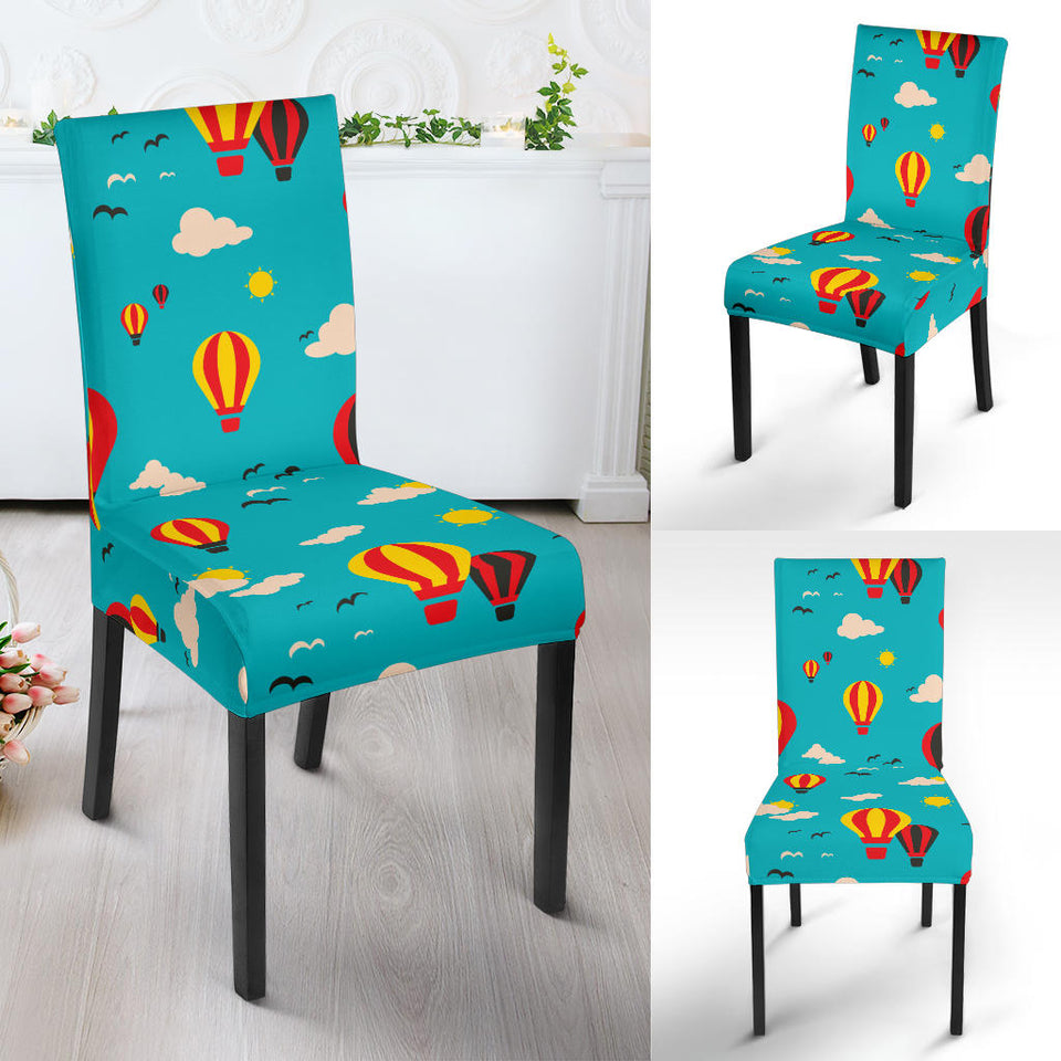 Hot Air Balloon Sky Pattern Dining Chair Slipcover