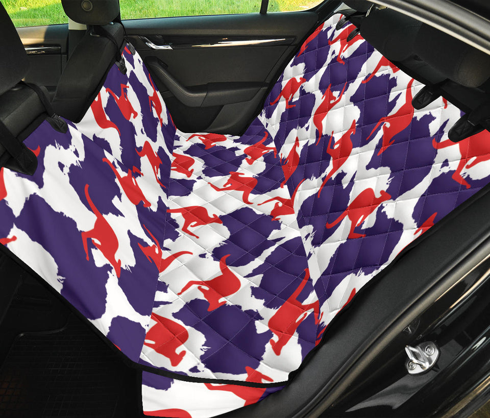 Kangaroo Australian Pattern Dog Car Seat Covers