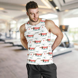 Cute dachshund bone pattern Men Tank Top