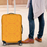 Orange Traditional Indian Element Pattern Luggage Covers