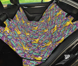 Cute Yellow Monkey Leaves Pattern Dog Car Seat Covers