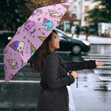 Cute Ice Cream Cone Animal Pattern Umbrella
