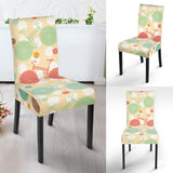 Bicycle Pattern Print Design 01 Dining Chair Slipcover