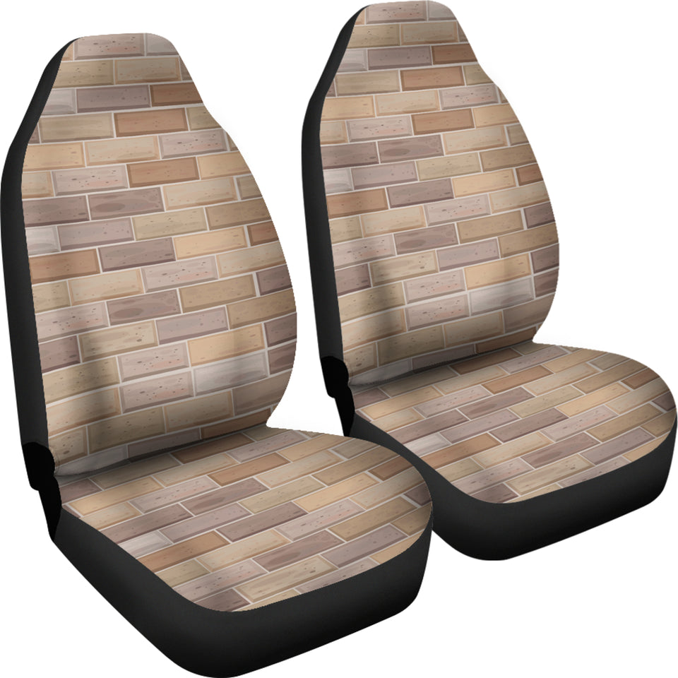 Brick Printed Pattern Print Design 01 Universal Fit Car Seat Covers