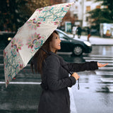 Square Floral Indian Flower Pattern Umbrella