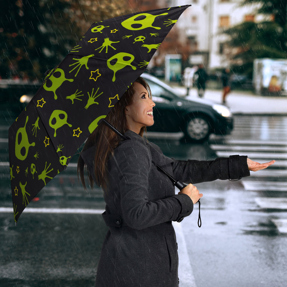 Alien Pattern Print Design 02 Umbrella