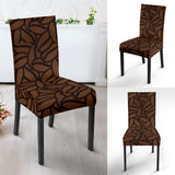 Coffee Bean Pattern Dining Chair Slipcover