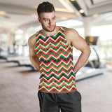 zigzag  chevron colorful pattern Men Tank Top