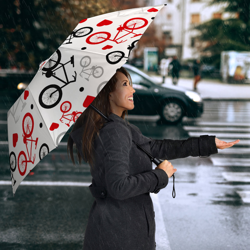 Bicycle Pattern Print Design 04 Umbrella