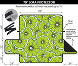 Slices of Lime design pattern Sofa Cover Protector