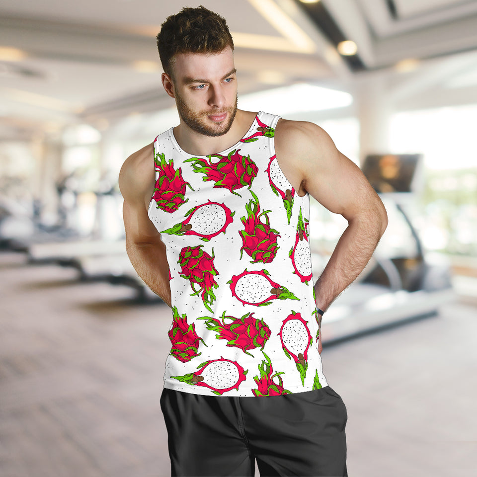 dragon fruits white background Men Tank Top