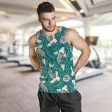 Koi Fish Carp Fish lotus pattern Men Tank Top