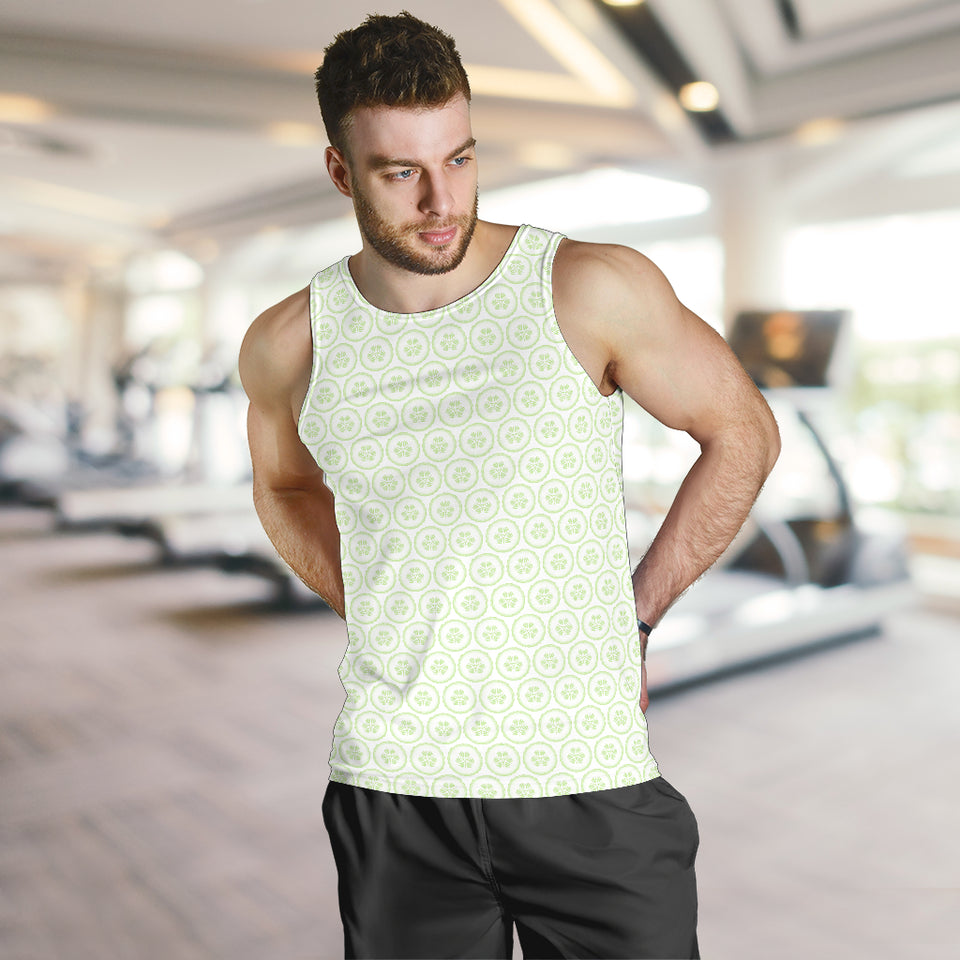 Cucumber pattern background Men Tank Top