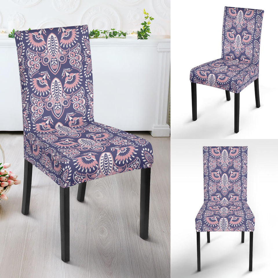 Indian Batik Style Pattern Dining Chair Slipcover