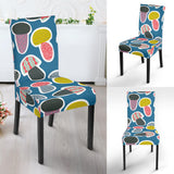 Colorful Mushroom Design Pattern Dining Chair Slipcover