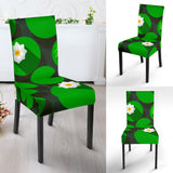 Frog Waterlily Pattern Dining Chair Slipcover